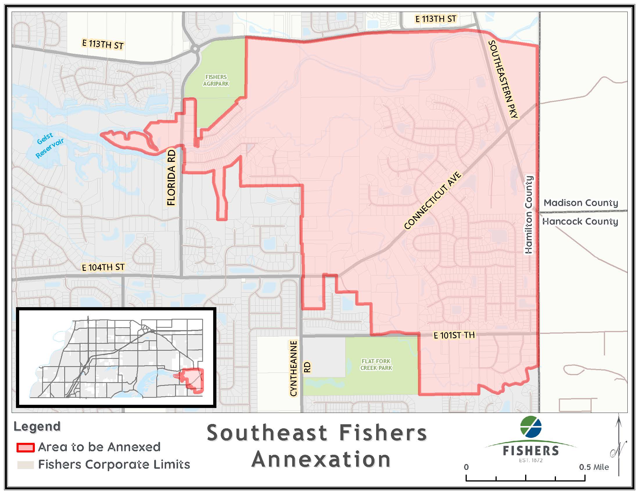 Southeast Fishers Annexation Map