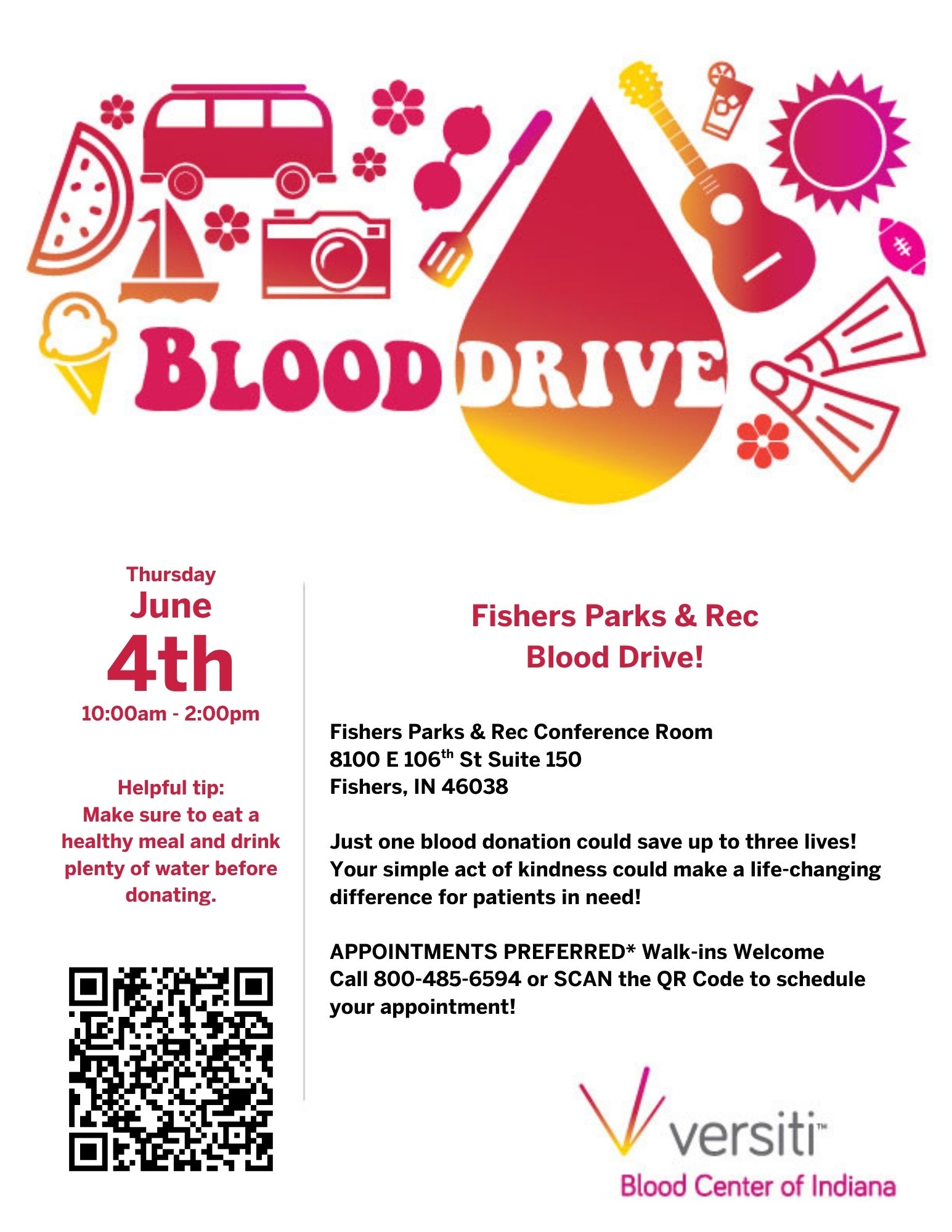 Fishers Parks Blood Drive