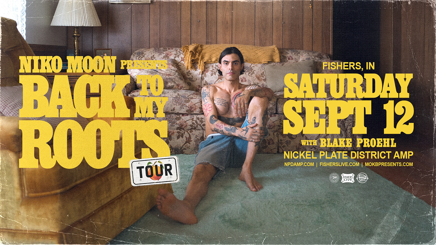 Niko Moon – September 12 at the Nickel Plate District Amphitheater