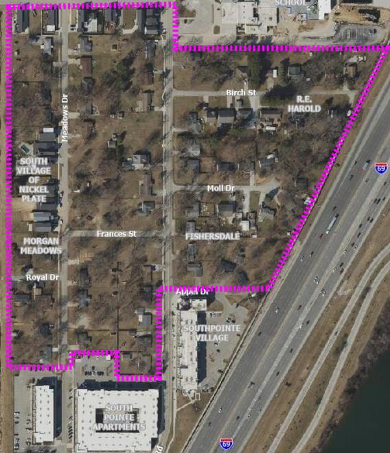 Nickel Plate Code - VC South Village highlighted map