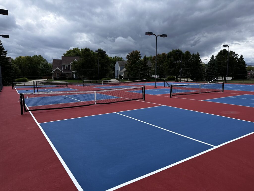 tennis courts